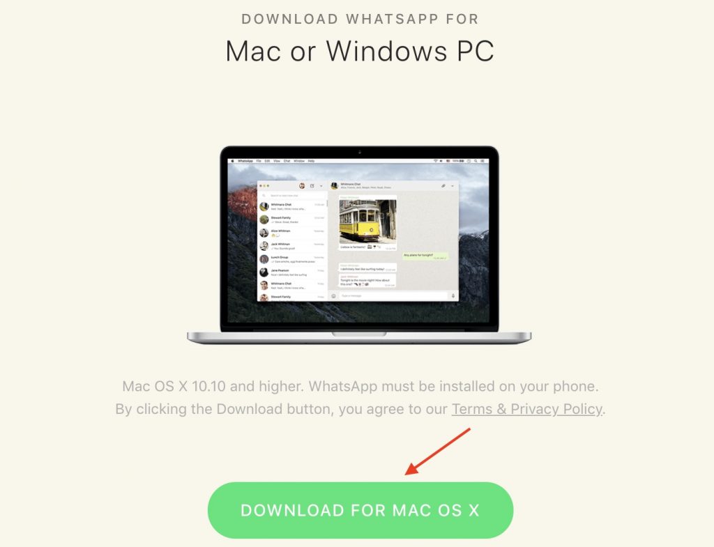 whatsapp desktop download for mac
